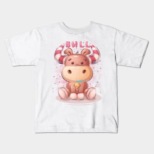 Cute teddy bull Kids T-Shirt